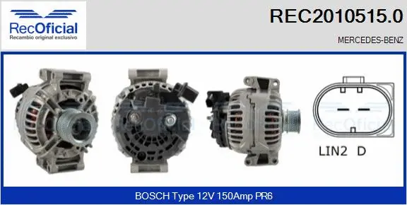 Alternator (REC2010515.0)