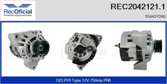 Alternator (REC2042121.1)