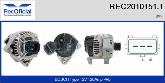 Alternator (REC2010151.1)