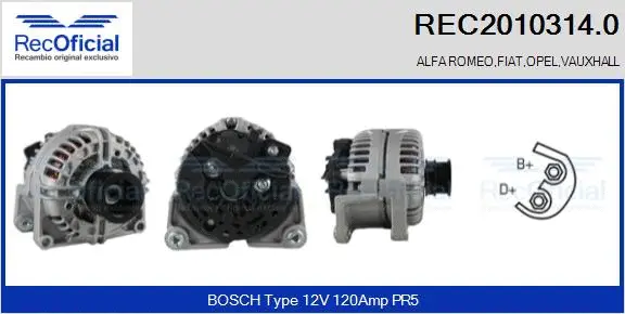 Alternator (REC2010314.0)