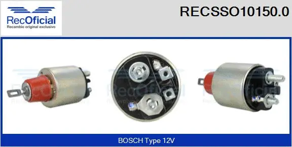 Solenoid Switch, starter (RECSSO10150.0)