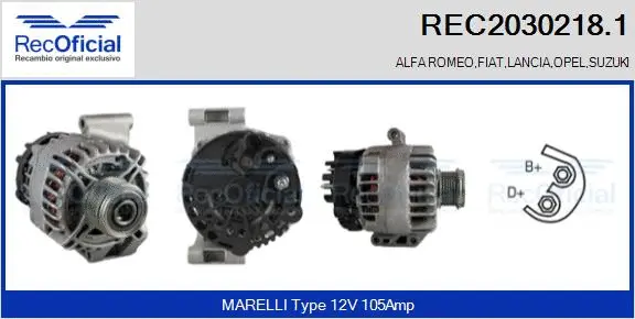 Alternator (REC2030218.1)