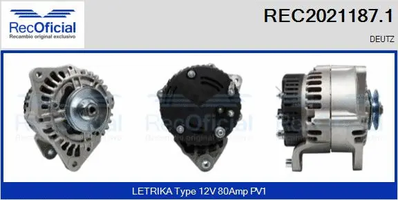 Alternator (REC2021187.1)
