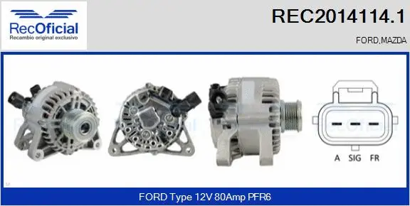 Alternator (REC2014114.1)