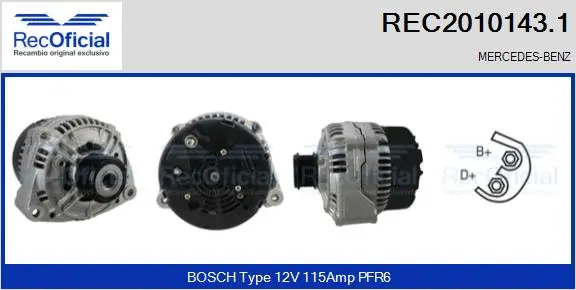 Alternator (REC2010143.1)