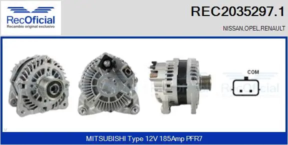 Alternator (REC2035297.1)