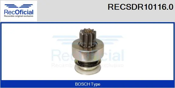 Pinion, starter (RECSDR10116.0)