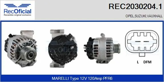 Alternator (REC2030204.1)