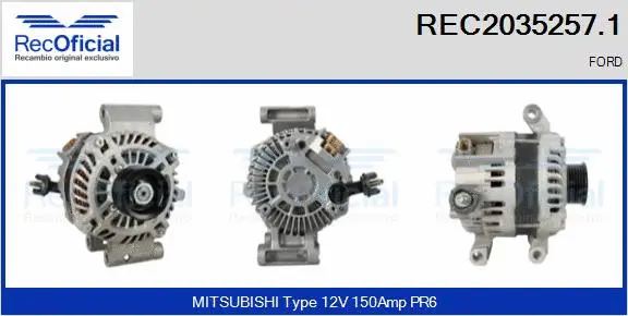 Alternator (REC2035257.1)