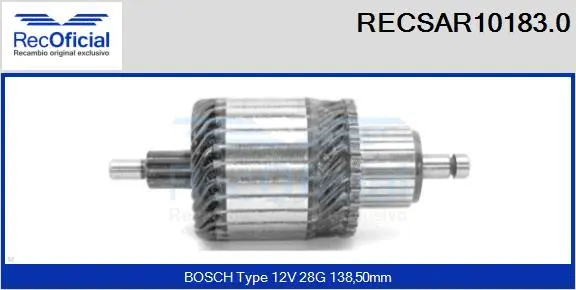 Armature, starter (RECSAR10183.0)