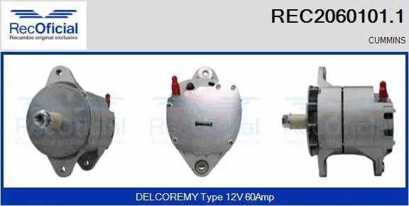 Alternator (REC2060101.1)