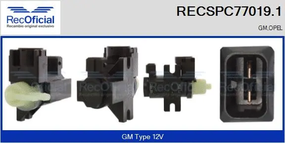 Pressure Converter, exhaust control (RECSPC77019.1)