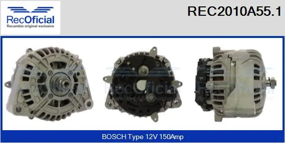 Alternator (REC2010A55.1)