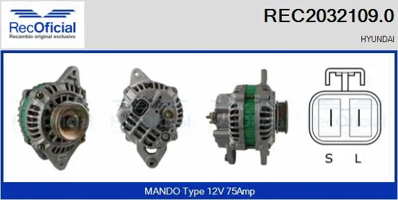 Alternator (REC2032109.0)