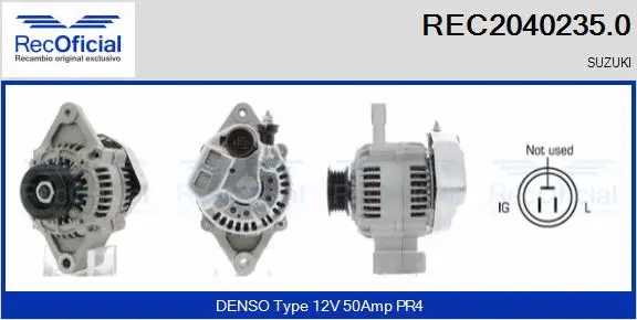 Alternator (REC2040235.0)