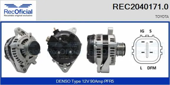 Alternator (REC2040171.0)