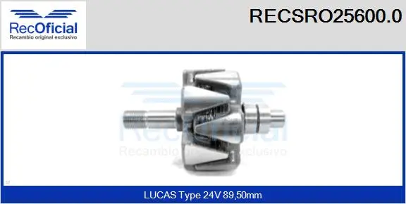 Rotor, alternator (RECSRO25600.0)