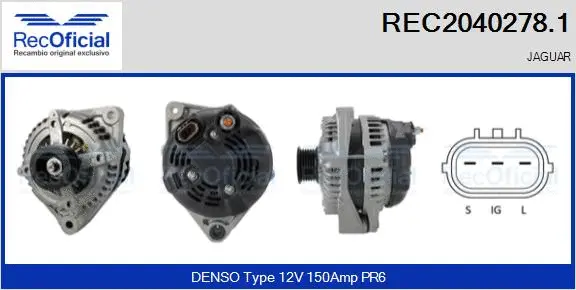 Alternator (REC2040278.1)