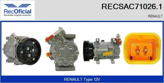 Compressor, air conditioning (RECSAC71026.1)