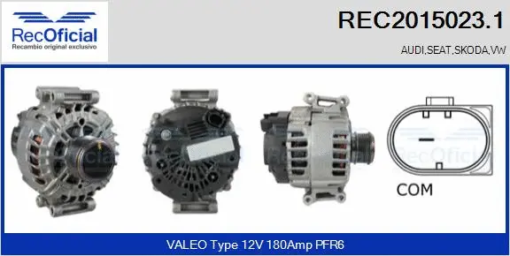 Alternator (REC2015023.1)