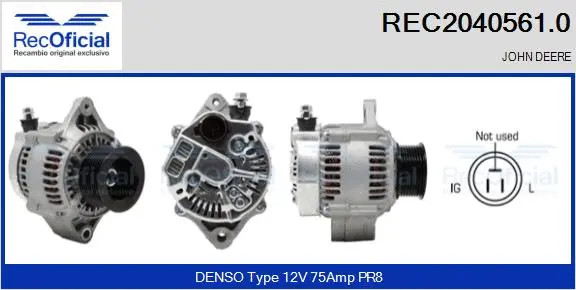 Alternator (REC2040561.0)