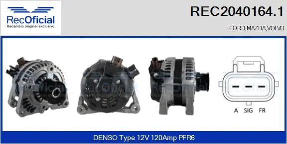 Alternator (REC2040164.1)