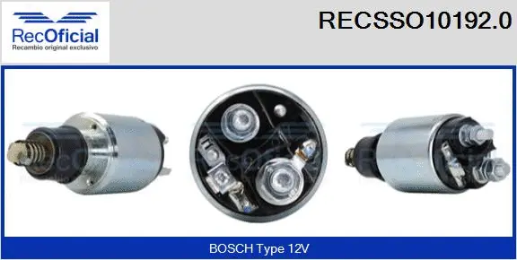 Solenoid Switch, starter (RECSSO10192.0)