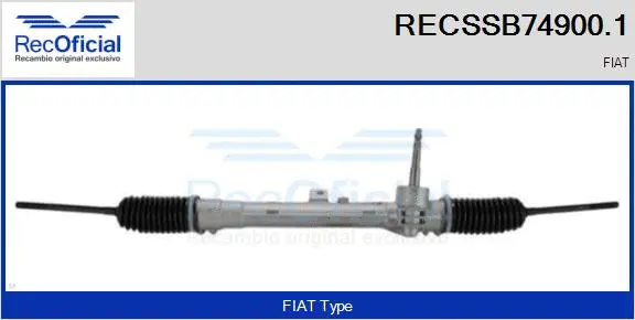 Steering Gear (RECSSB74900.1)