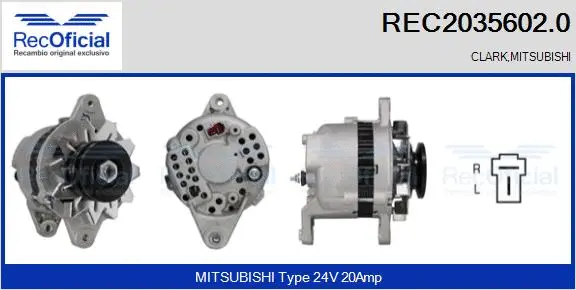 Alternator (REC2035602.0)