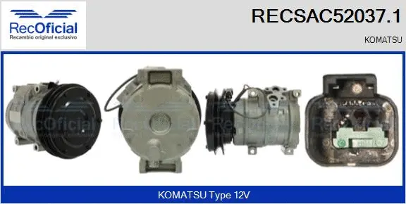 Compressor, air conditioning (RECSAC52037.1)