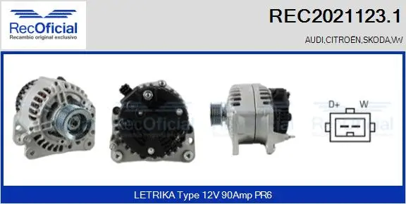 Alternator (REC2021123.1)