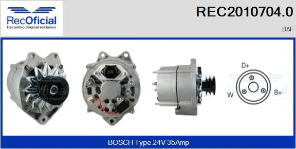 Alternator (REC2010704.0)