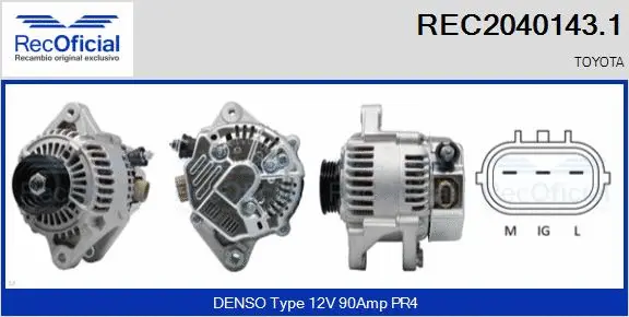 Alternator (REC2040143.1)