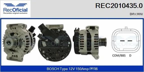 Alternator (REC2010435.0)