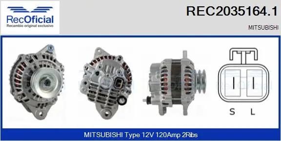 Alternator (REC2035164.1)