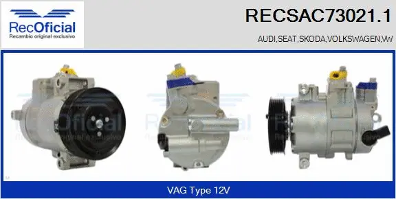 Compressor, air conditioning (RECSAC73021.1)
