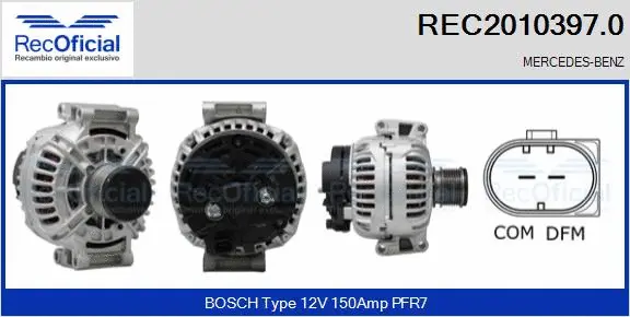 Alternator (REC2010397.0)