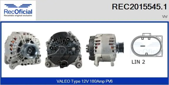 Alternator (REC2015545.1)