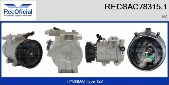 Compressor, air conditioning (RECSAC78315.1)
