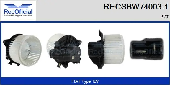 Interior Blower (RECSBW74003.1)