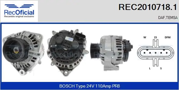 Alternator (REC2010718.1)