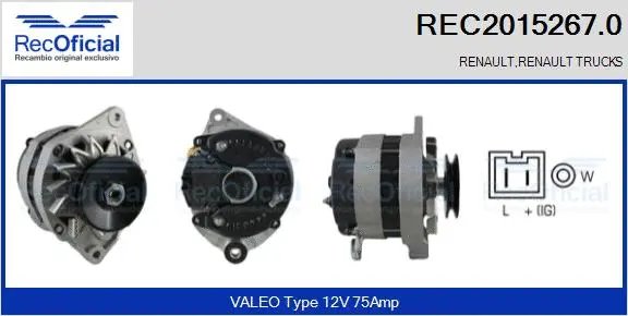 Alternator (REC2015267.0)