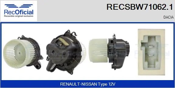 Interior Blower (RECSBW71062.1)