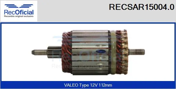 Armature, starter (RECSAR15004.0)