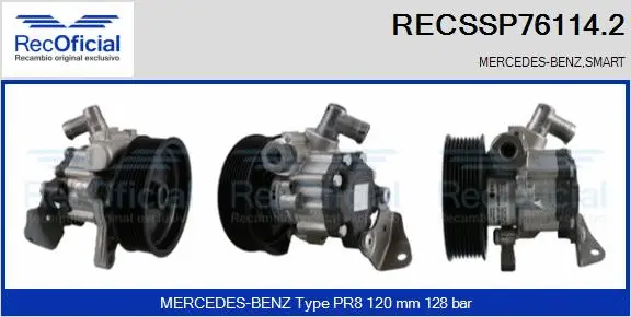 Hydraulic Pump, steering (RECSSP76114.2)