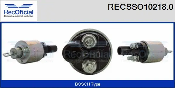 Solenoid Switch, starter (RECSSO10218.0)