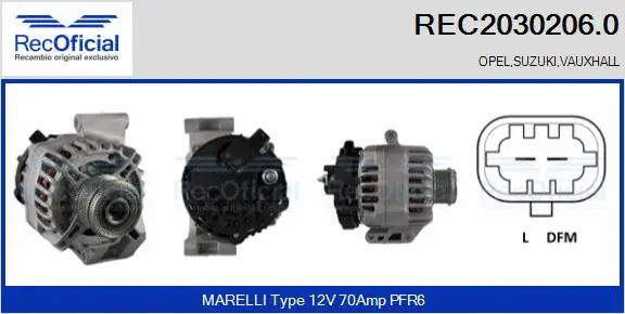 Alternator (REC2030206.0)
