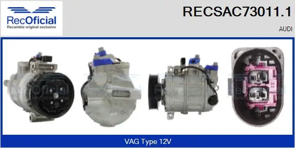 Compressor, air conditioning (RECSAC73011.1)