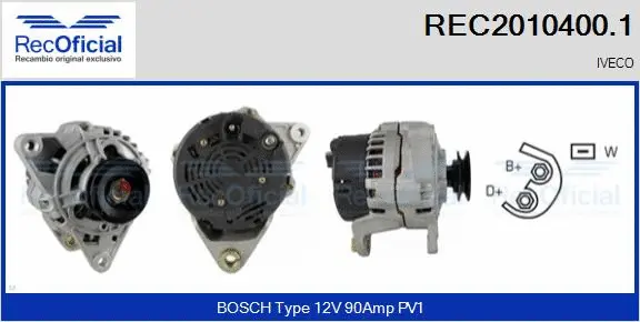 Alternator (REC2010400.1)