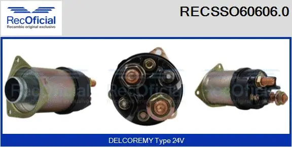 Solenoid Switch, starter (RECSSO60606.0)